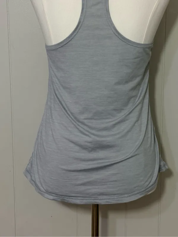 Vuori Lux Performance Racerback Tank Top Gray Estimated Size Small - Image 5