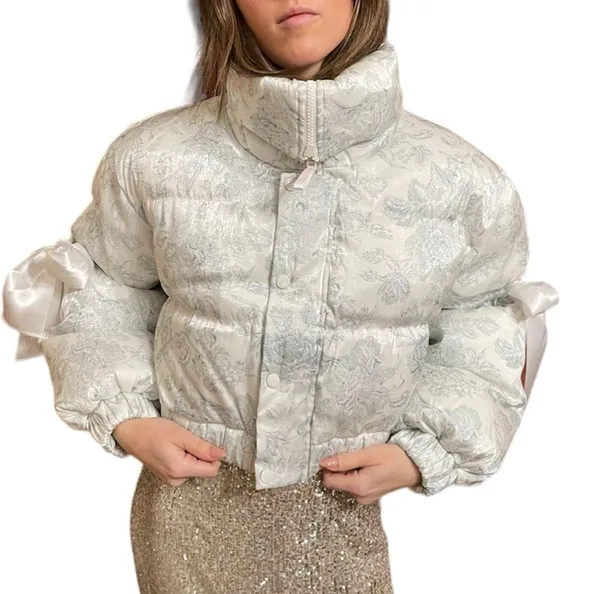 Selkie Marshmallow Puffer Cropped Puffy Coat - Image 11