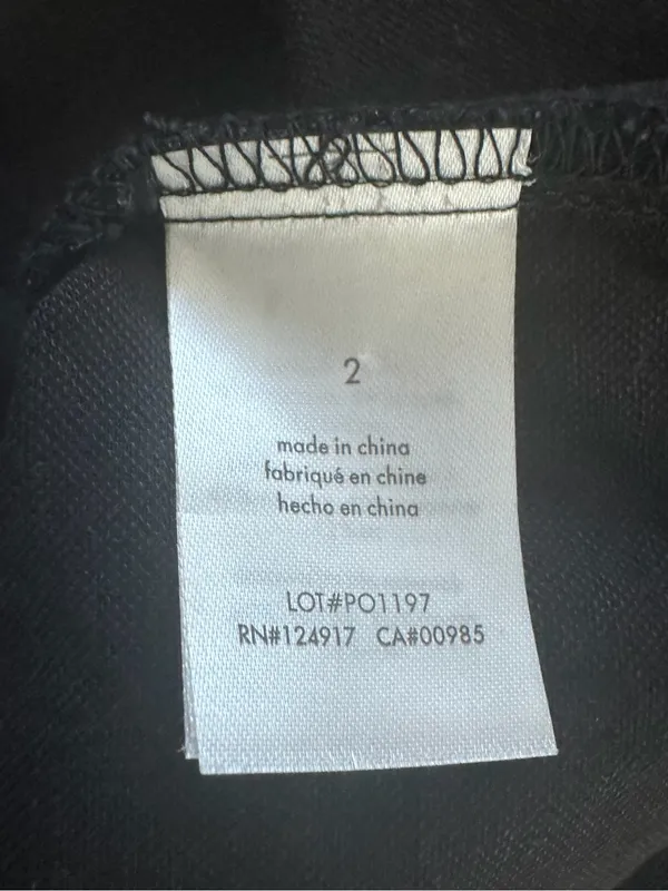 WeWoreWhat Black Mini Skirt Size 2 Faux Leather Trim - Image 5