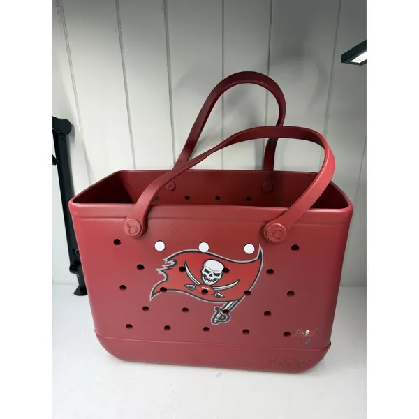 Bogg Bag NFL Original Tampa Bay Buccaneers Red Large Tote Bag NWT - Image 2
