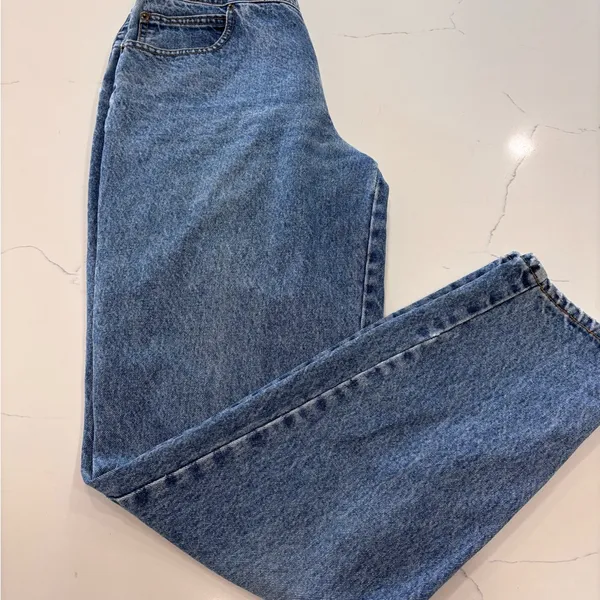 lawman's Vtg 90s Jeans Western Women's High Rise Blue Full Button Fly. - Image 6