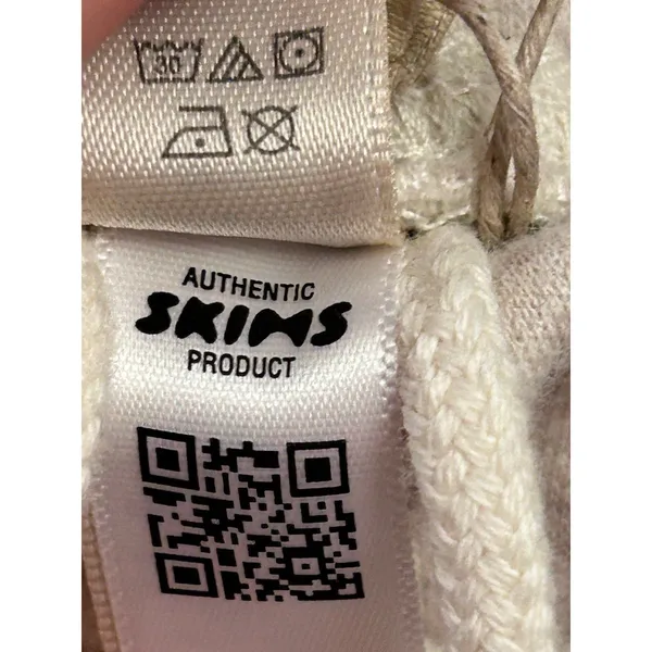 SKIMS Small Oatmeal Heather Cotton Fleece Classic Straight Leg Pants NWT - Image 9