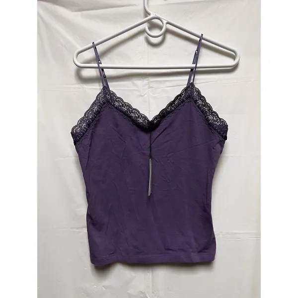 Essentiel Antwerp Purple Lace Trim Camisole Top Size‎ 3 NWT Macaw - Image 2