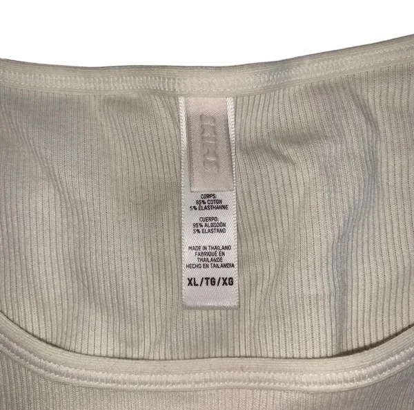 SKIMS Cotton Rib Tank Top Bone - Image 3