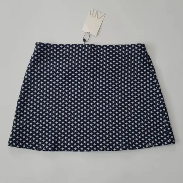 ✨Zara Navy Pattern Mini Skirt✨ - Image 3