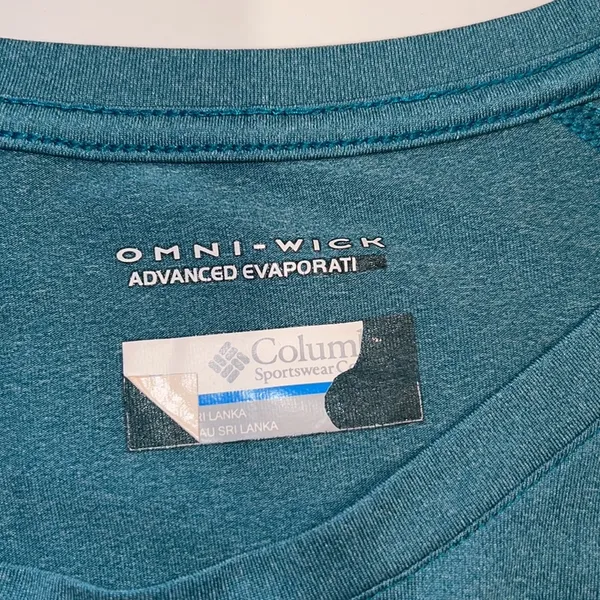 Columbia Omni-wick women’s long sleeve teal loose fit activewear pullover top M - Image 7