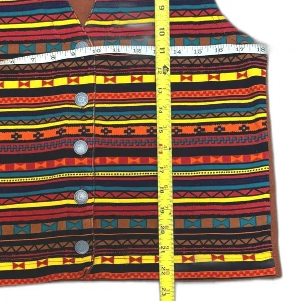Vintage 90s Westbound Women’s S Southwestern Button Vest 100% Cotton Western - Image 4