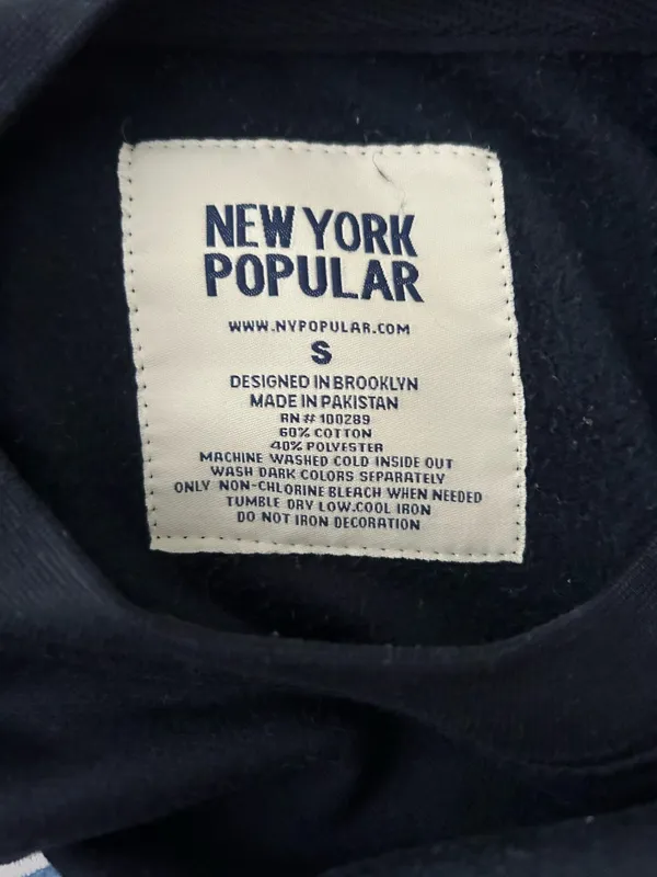 Navy Blue "New York" Crewneck Sweatshirt - Women's Sweater - Image 3