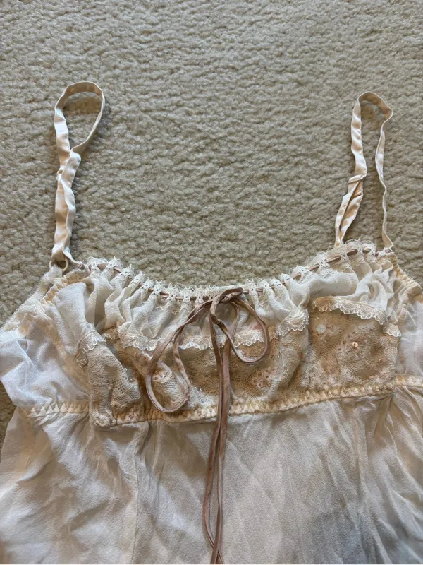 Victoria's Secret Vintage Silk Slip Dress - Image 2
