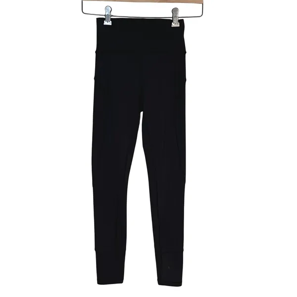 Lululemon In Movement 7/8 Tight 25" Everlux leggings Women‎ 2 Black LW5BPGS - Image 3
