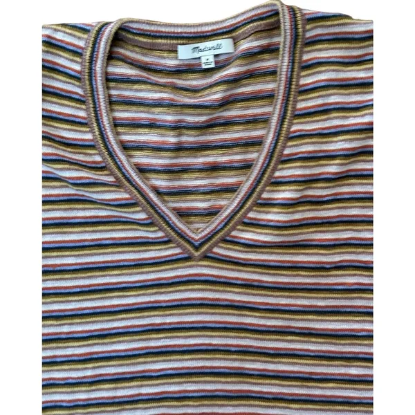 Madewell Striped Paulson Sweater Womens‎ Medium Boxy - Image 3