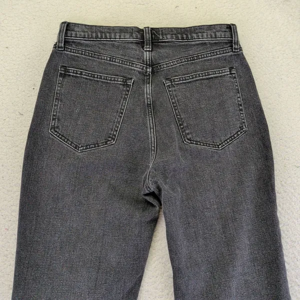 Abercrombie Fitch The Ankle Straight Ultra‎ High Rise Black Jeans Women 28 6R - Image 7