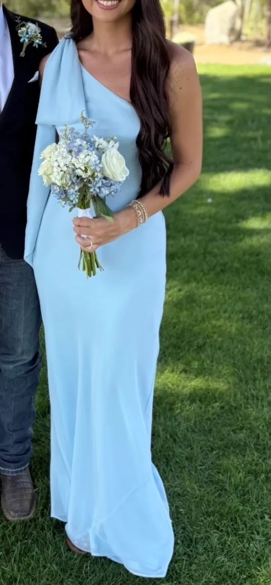 Formal Azazie Dress Blue - Image 6
