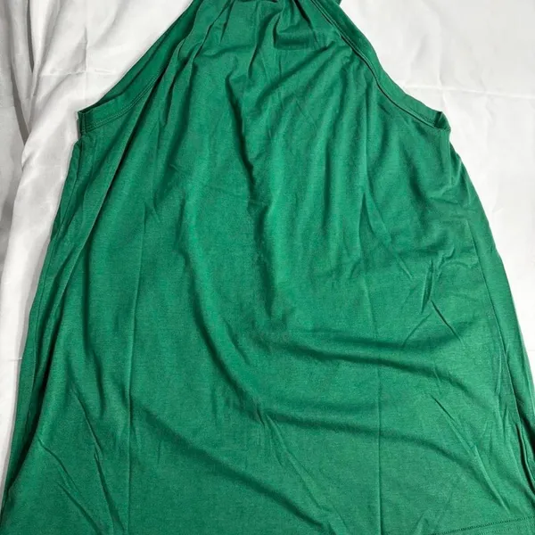 Wiholl Green Floral Lace Halter Top Size S - Image 4