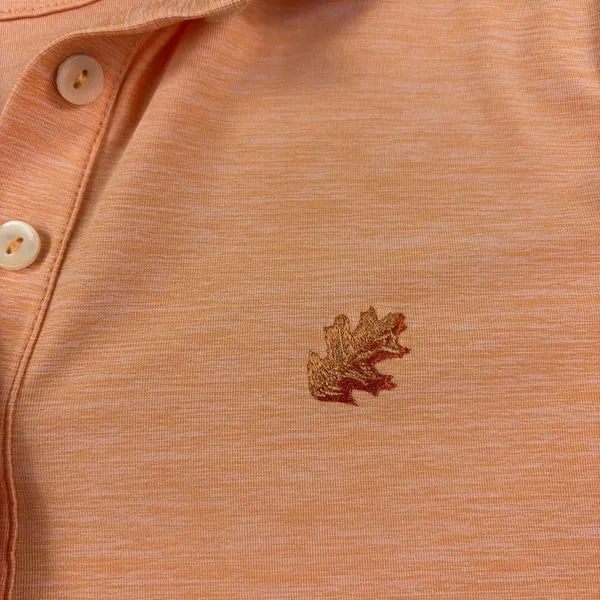 Peter Millar Polo Shirt Womens Small Orange Short Sleeve UPF 50 Golf Stretch - Image 4