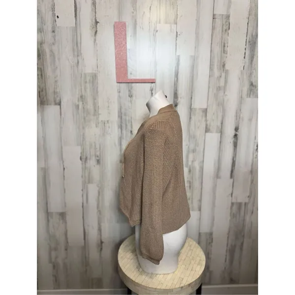 NUDE brown sweater size large Tan - Image 3