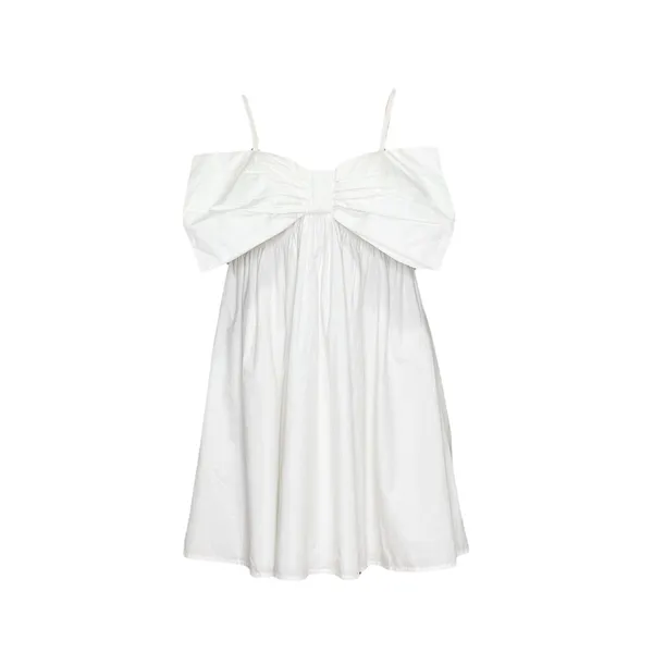 LOVERS + FRIENDS Somerset Bow Mini Dress, White, Small - Image 12