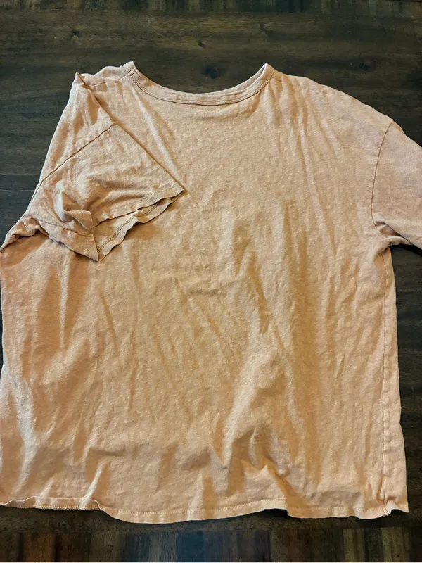 American Eagle Graphic T-Shirt Women’s XL Trans Pecos Mountains Orange Tan Top - Image 3