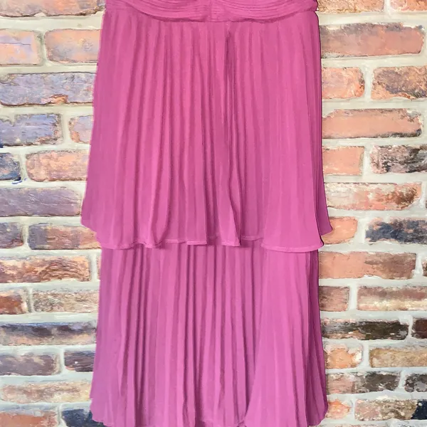 NWOT Lulu's Notorious Charm Rusty Rose Pleated Flutter Sleeve Maxi Dress Size XL - Image 6