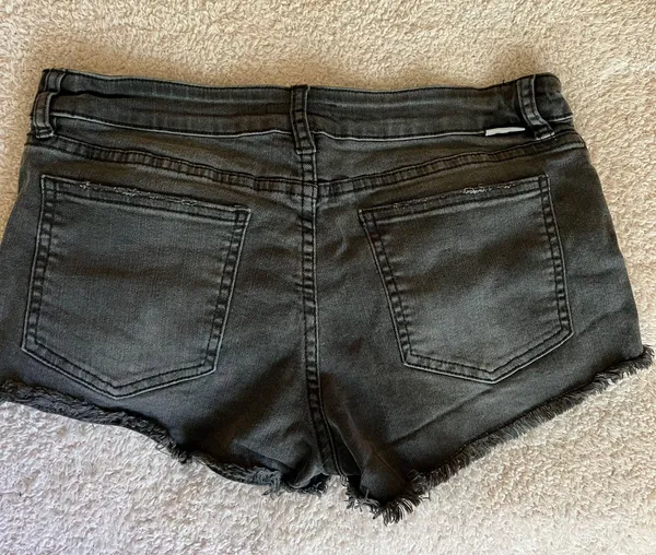 Billabong Charcoal Gray Denim Shorts - Image 3