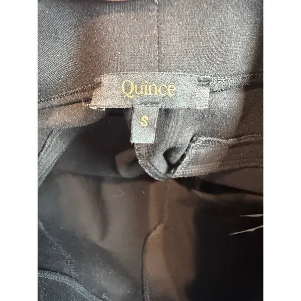 Quince Ultra-Stretch Ponte Bootcut Pants Black Size Small Petite - Image 5