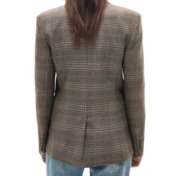 Mango Plaid Blazer - Image 2