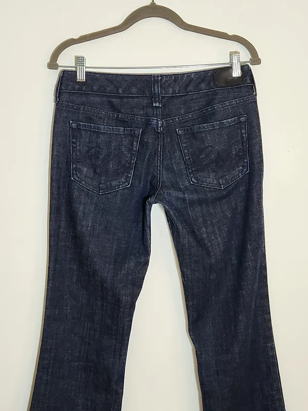 Express Dark Wash Stella Bootcut Jeans Size 6 Long - Image 6