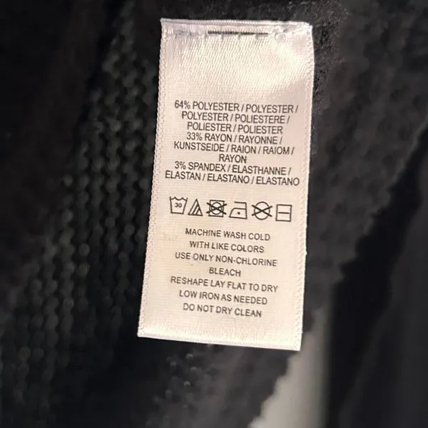 Free People Wildcat Black Thermal Cowl Neck Top – Slouchy Boho Core XS - Image 7