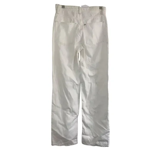 ✨H&M White Wide Ultra High Sz 6 White Jeans✨ - Image 3