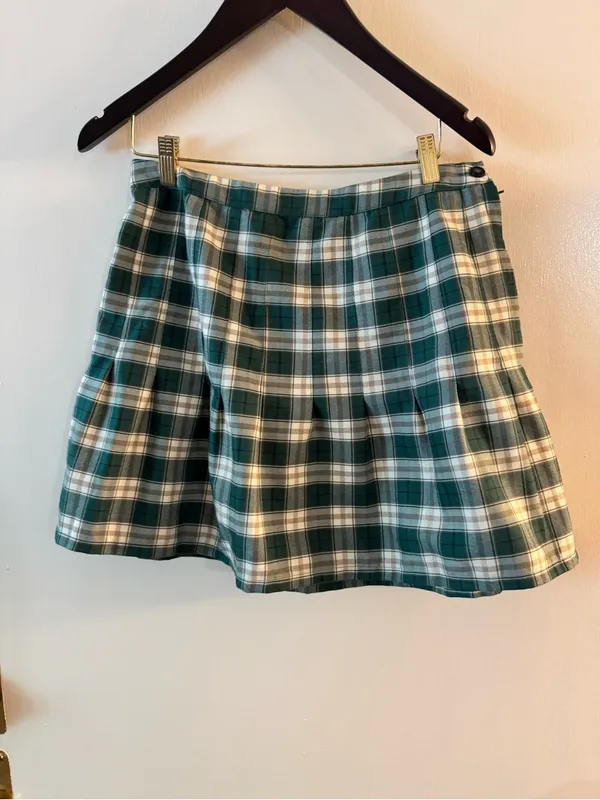 Urban Outfitters UO Plaid Green Mini Skirt Large - Image 2