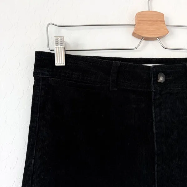 Everlane The Corduroy Wide-Leg Pants High Rise in Black Pockets Size 10 - Image 6