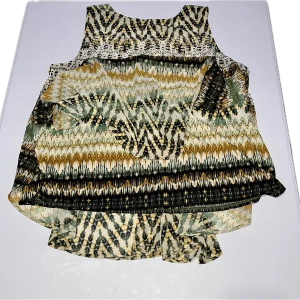 💜 Established 1962 Colorful Boho Flowy Tank Top Blouse - Image 4