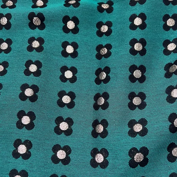 Anthropologie HD in Paris‎ Garden Glimmer Christmas Green Tiered Flower Skirt 4 - Image 17