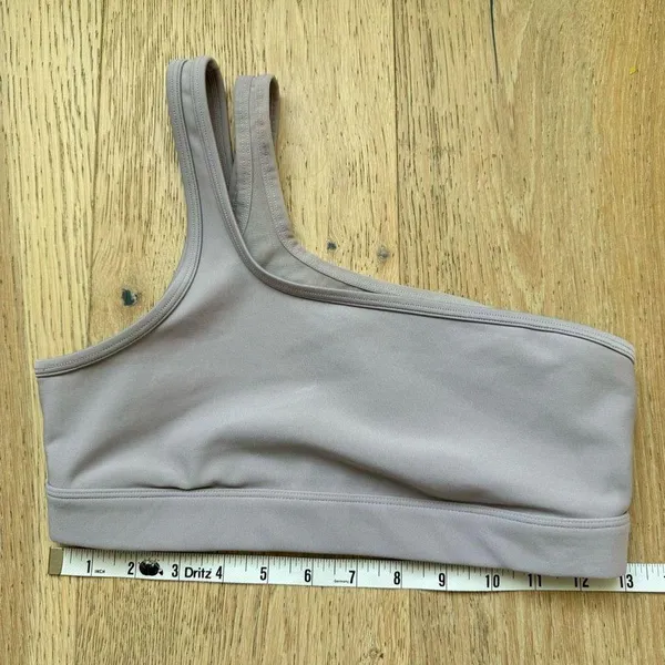 Alo Yoga Airlift Excite One Shoulder Double Strap Sport Bra Dusk Purple Size XS - Image 9