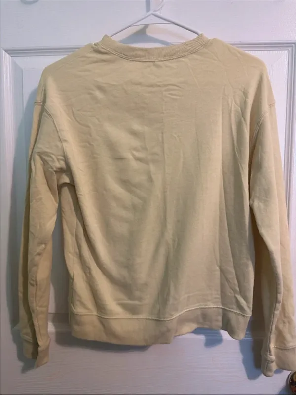 H&M Pale Yellow Crewneck Sweater - Image 3