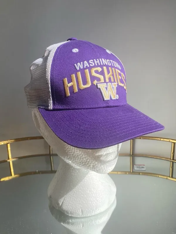 College fan gear collegiate UW university of Washington Huskies cap hat unisex - Image 3