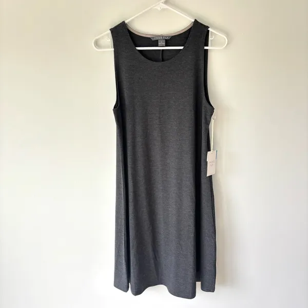 Free Fly Bamboo Flex Mini Dress Heather Black UPF 50+ Athletic Athleisure Sporty - Image 3