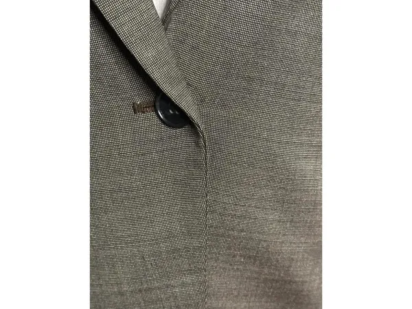 Ann Taylor taupe/brown wool-blend tailored tuxedo-inspired blazer Size 8P - Image 6