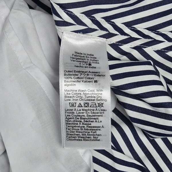 J. Crew Delilah dress striped cotton poplin‎ CJ495 S NWT Short Sleeve Blue White - Image 6