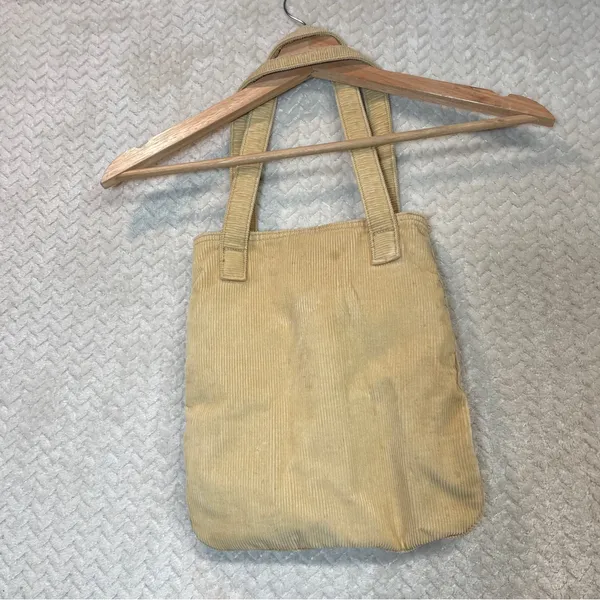 Vintage Y2K Aeropostale Tan‎ Corduroy Small Shoulder Tote Bag - Image 6