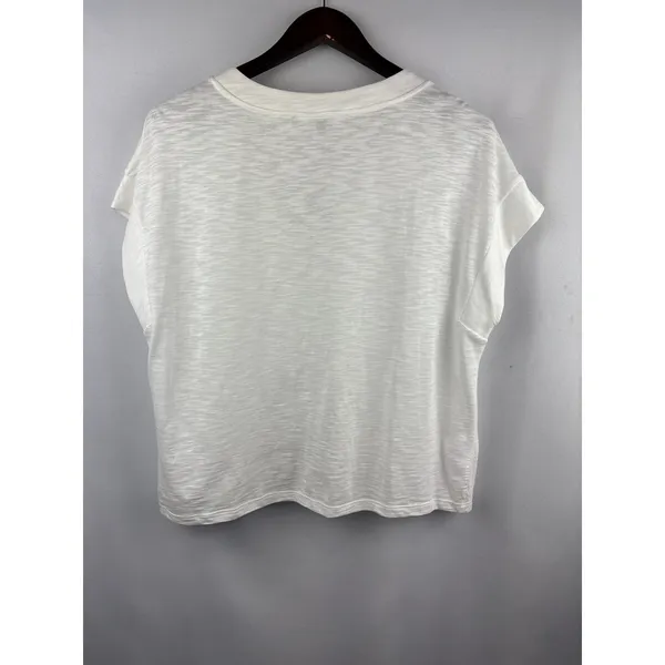 Women’s White House Black Market XL White T-Shirt - Image 3