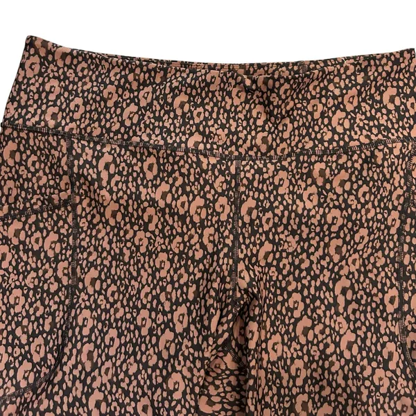 Old Navy Active Powersoft Leopard Pocket Leggings High Rise XL Go Dry 7/8 Casual - Image 2