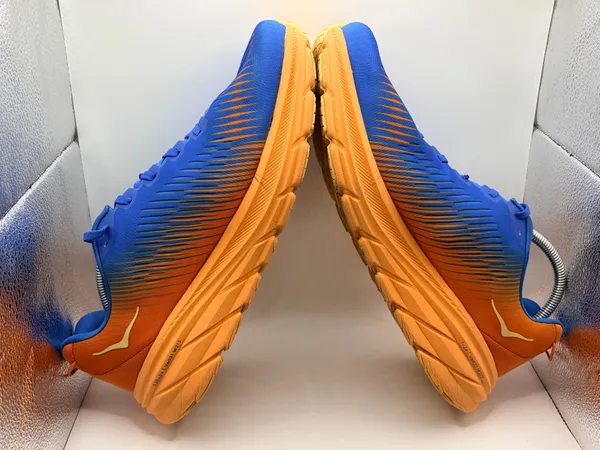 HOKA Rincon 3 Wide Men’s 12 2E Blue Orange Running Athletic Sneakers 1121370 - Image 5