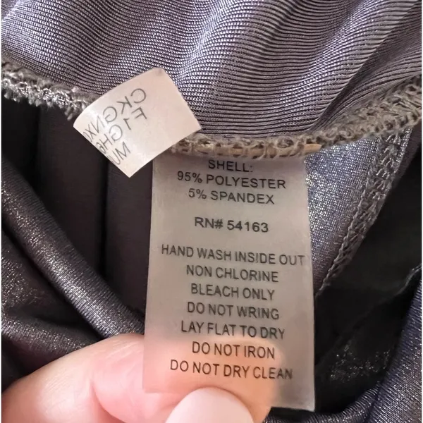 Calvin Klein Sleeveless Cowlneck Top Shimmer Gold SZ. S - Image 5