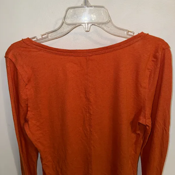 NWT DEFECTIVE $68 Anthropologie x Pilcro Coral Sustainable Pullover Henley M - Image 13