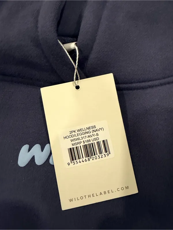 WILO Wellness Club Navy Hoodie with Light Blue Back Graphic - Image 11