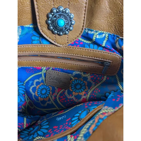 CATCHFLY Tote Sunset Renegade with Southwest Jacquard Inlay Concealed Carry - Image 6