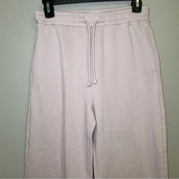 Abercrombie & Fitch Lounge Light Pink Wide Leg Sweatpants Women’s Size Small - Image 3
