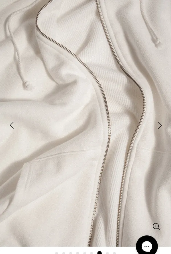Elwood Core Zip Hoodie White Size L - Image 5