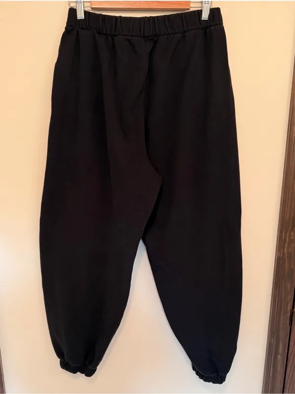 Hollister black high waisted full length joggers - Image 5